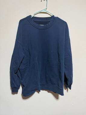 Lululemon Perfectly Oversized Crew Sweatshirt in True Navy